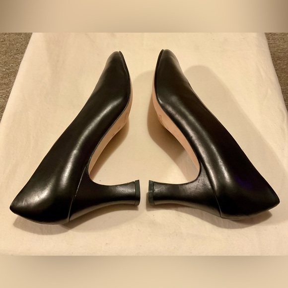 Claudia Ciuti Vintage Elegant Black Leather Pumps Size 9.5 M - Picture 5 of 8
